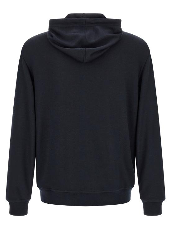 26SS 브루넬로 쿠치넬리 후드 티셔츠 BR339576BM NAVY - BRUNELLO CUCINELLI