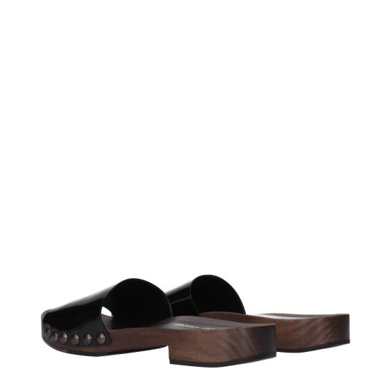  미우미우 뮬/슬리퍼 MI15582163566857BT BLACK - MIU MIU