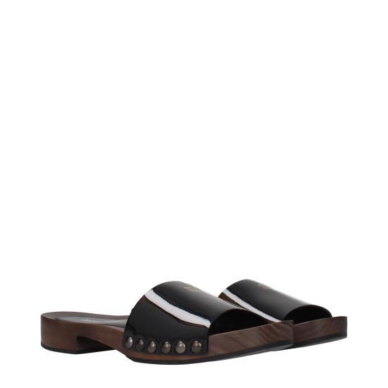  미우미우 뮬/슬리퍼 MI15582163566857BT BLACK - MIU MIU