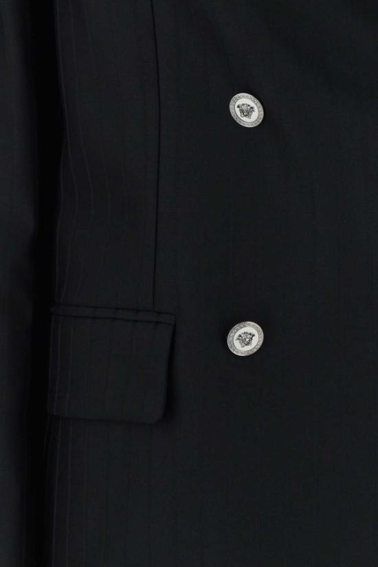 25FW 베르사체 트렌치 코트 10219471A16260 1B000 BLACK - VERSACE