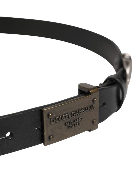  돌체앤가바나 가죽 벨트 BEL9644 BLACK - DOLCE & GABBANA