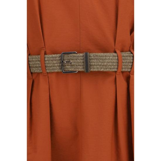 26SS 브루넬로 쿠치넬리 숏 원피스 BRML140A5354C3980BB ORANGE - BRUNELLO CUCINELLI