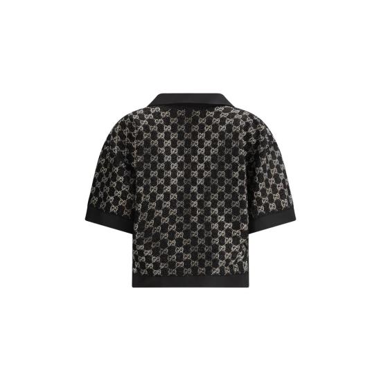 26SS 구찌 폴로 티셔츠 GU846682ZARWY1000BB BLACK - GUCCI
