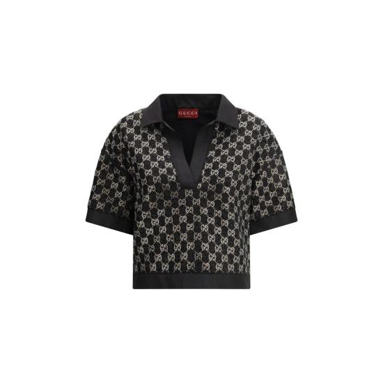 26SS 구찌 폴로 티셔츠 GU846682ZARWY1000BB BLACK