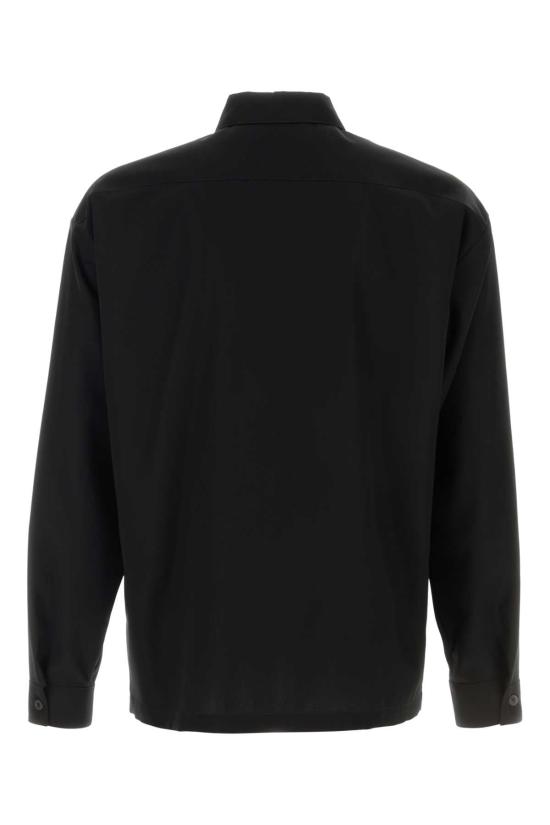 26FW 프라다 코튼 지퍼셔츠 SC855SOOO19AM F0002 BLACK - PRADA
