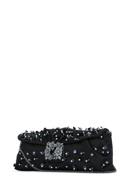 26SS 로저비비에 클러치/파우치 RBWANVC3200RS0 B999 BLACK - ROGER VIVIER