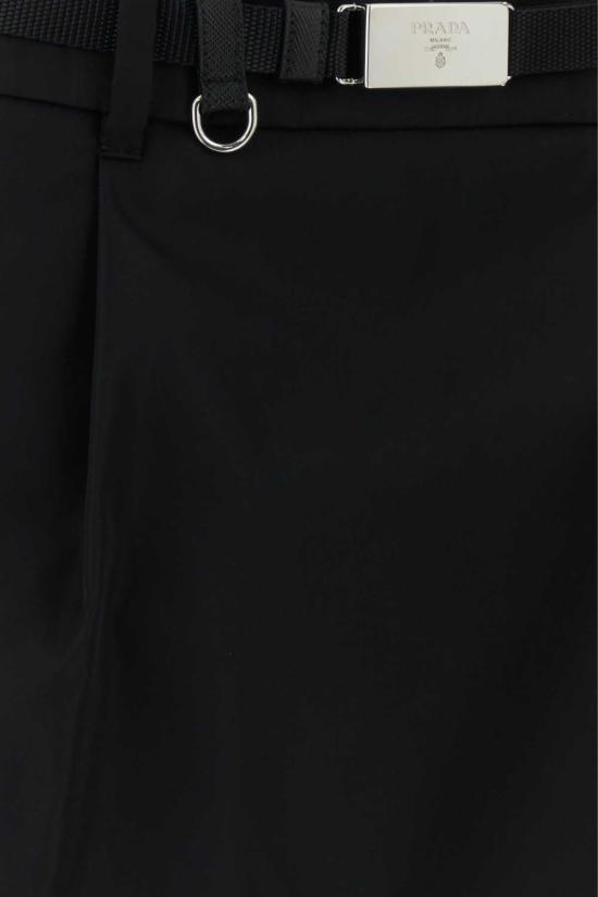 26FW 프라다 숏 스커트 21H055SOOO1WQ8 F0002 BLACK - PRADA