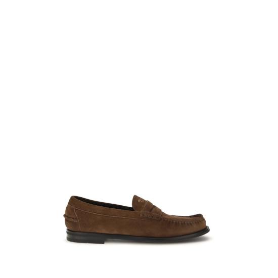 26FW 프라다 엔틱 레더 로퍼 엔틱 레더 로퍼 PR2DB239FX000054F0324BB BROWN