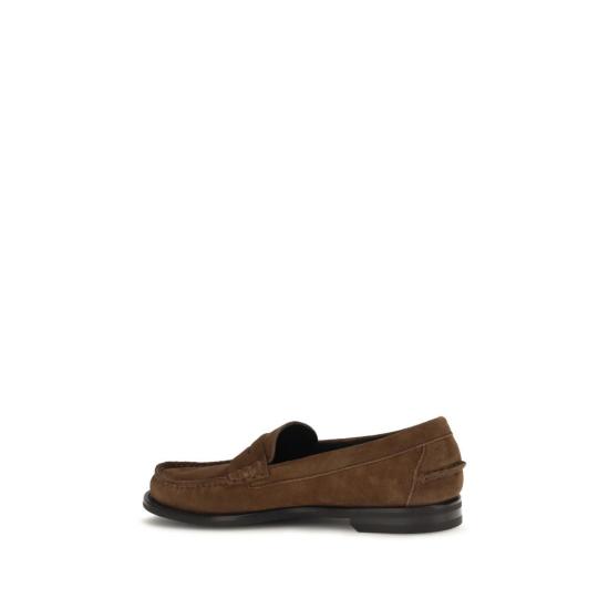 26FW 프라다 엔틱 레더 로퍼 엔틱 레더 로퍼 PR2DB239FX000054F0324BB BROWN - PRADA