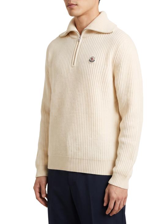 26FW 몽클레어 집업 니트 L20919F00003 WHITE - MONCLER