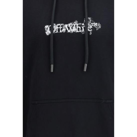 26SS 오프화이트 후드 티셔츠 OF44MBB085S26F00H0010001BB BLACK - OFF WHITE