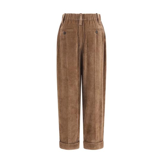 26FW 브루넬로 쿠치넬리 스트레이트 팬츠 BRMP547P9274C9812BB BROWN - BRUNELLO CUCINELLI