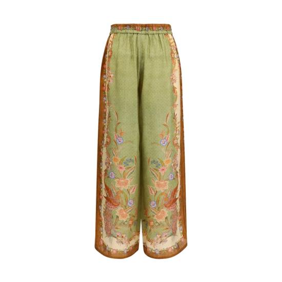 26FW 짐머만 팔라초 팬츠 ZI6251PSS262KHSFBB GREEN - ZIMMERMANN