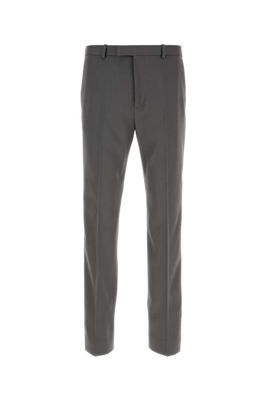 25FW 구찌 헤비 울 새틴 팬츠 850333Z7AYB 1085 GRAY