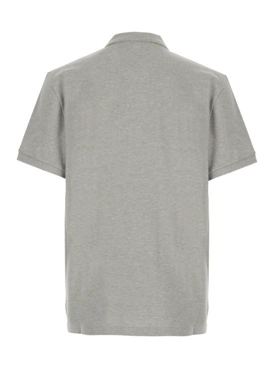 26FW 아미 스몰 하트 로고 폴로 티셔츠 HPL4117600951 Grey - AMI