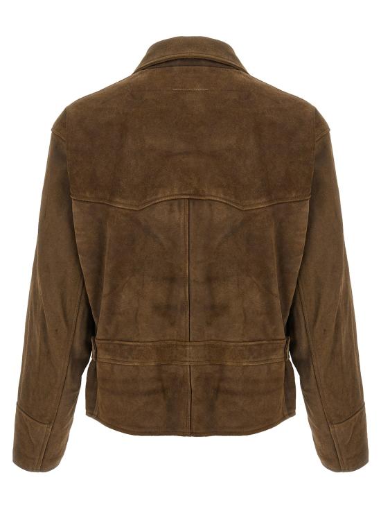 25FW MM6 메종마르지엘라 무스탕 MM324171BM BROWN - MM6 MAISON MARGIELA