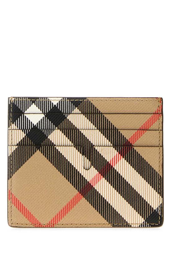 26FW 버버리 체크 샌돈 카드 홀더 월렛 8112305 A2021 BEIGE