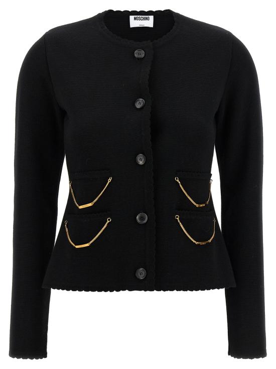 25FW 모스키노 가디건 MO313296BM BLACK