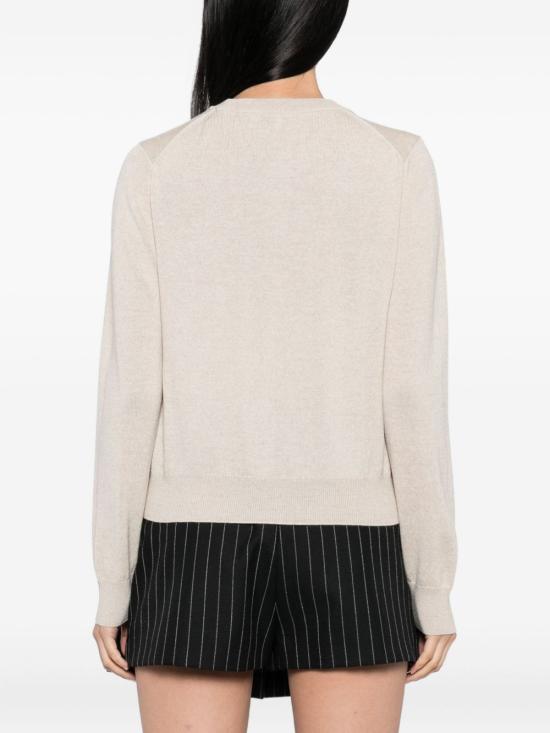 26FW 메종키츠네 베이비 폭스 메리노 레귤러 가디건 PW00502 KT1181H218 BEIGE - MAISON KITSUNE