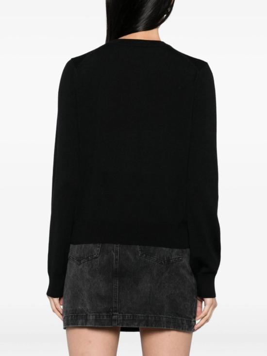 26FW 메종키츠네 베이비 폭스 메리노 레귤러 가디건 PW00502 KT1181P199 BLACK - MAISON KITSUNE