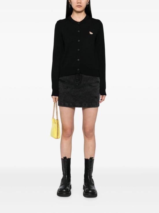 26FW 메종키츠네 베이비 폭스 메리노 레귤러 가디건 PW00502 KT1181P199 BLACK