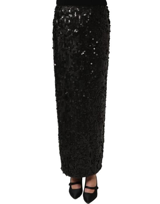  돌체앤가바나 롱 스커트 SKI2216 BLACK