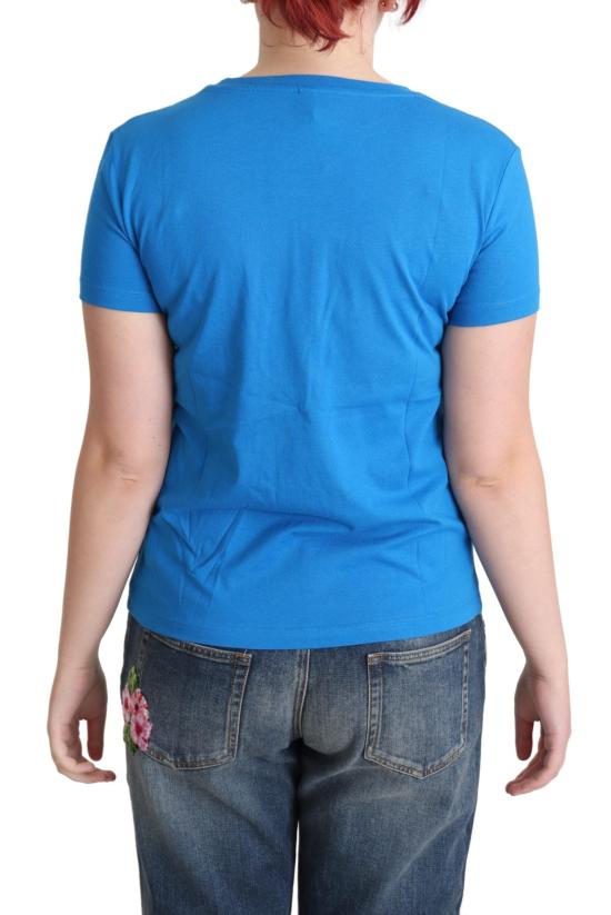  모스키노 반팔 티셔츠 TSH5075 BLUE - MOSCHINO