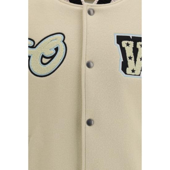 26SS 오프화이트 봄버 자켓 OF44XJA122S26L0021101010BB BEIGE - OFF WHITE