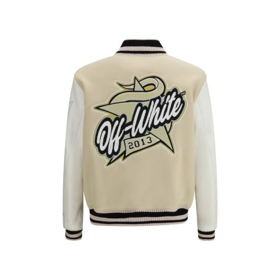 26SS 오프화이트 봄버 자켓 OF44XJA122S26L0021101010BB BEIGE - OFF WHITE