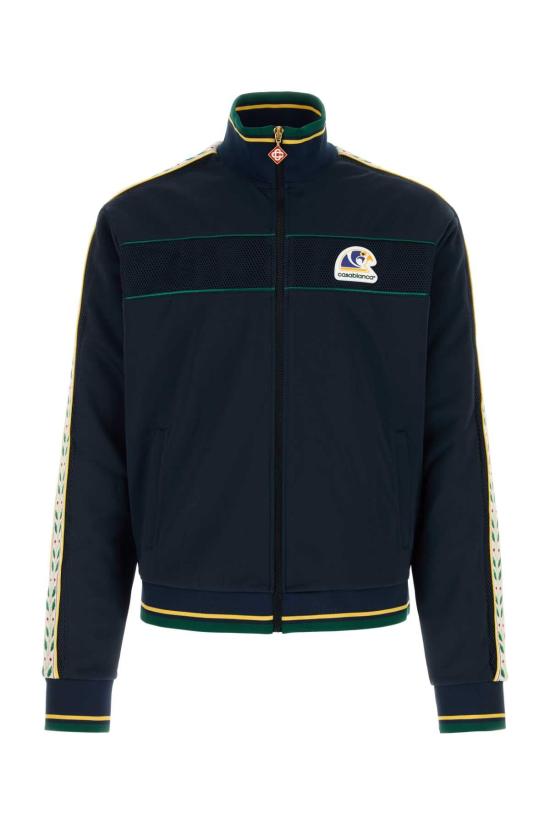 26FW 카사블랑카 집업 니트 MPF26JTP54401 NAVY