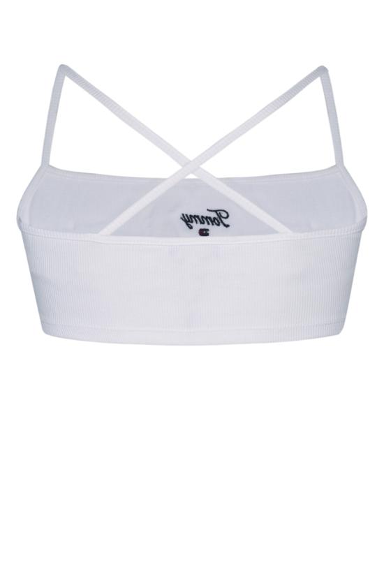  타미힐피거 트레이닝 티셔츠 DW0DW17833 YBR WHITE - TOMMY HILFIGER