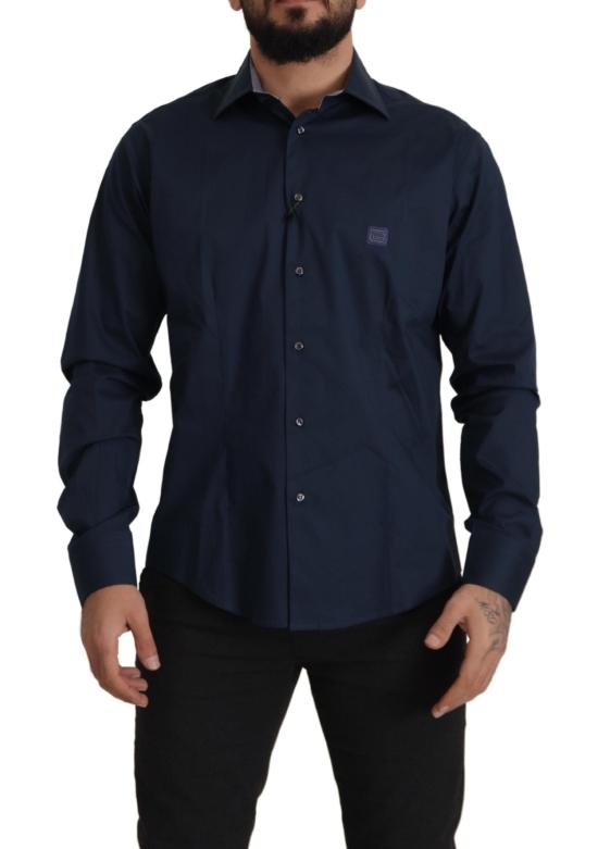  로베르토 카발리 긴팔 셔츠 TSH82935 NAVY - ROBERTO CAVALLI