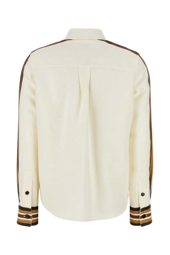 25FW 보테가베네타 셔츠 837826V5P00 1235 WHITE - BOTTEGA VENETA