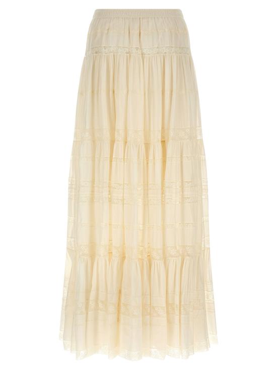 26SS 에르마노 설비노 롱 스커트 ER327064BM WHITE - ERMANNO SCERVINO