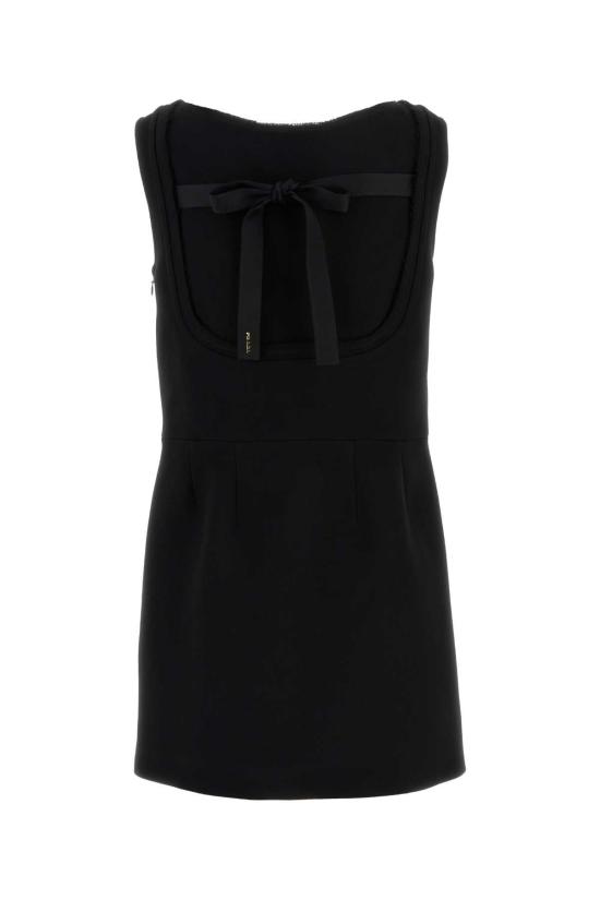 25FW 프라다 숏 원피스 P3Q36SOOO155H F0002 BLACK - PRADA