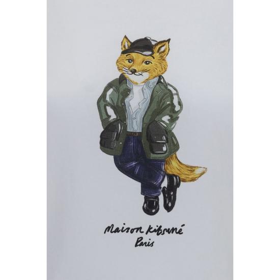 26FW 메종키츠네 반팔 티셔츠 MAMRWJT11KJ7026P100BB WHITE - MAISON KITSUNE