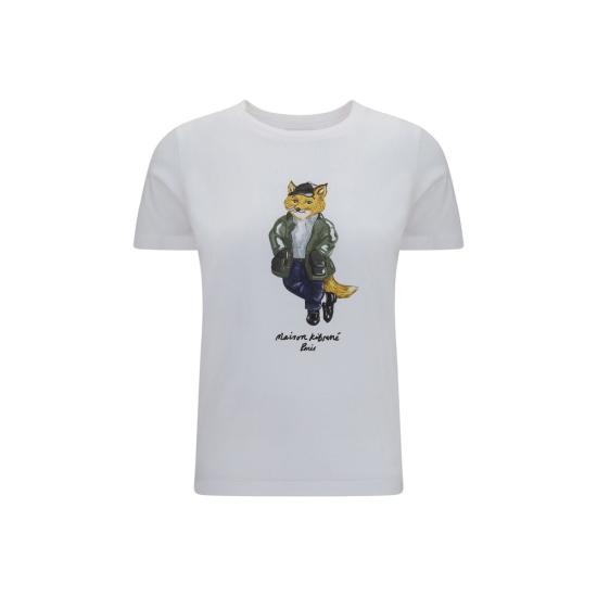 26FW 메종키츠네 반팔 티셔츠 MAMRWJT11KJ7026P100BB WHITE