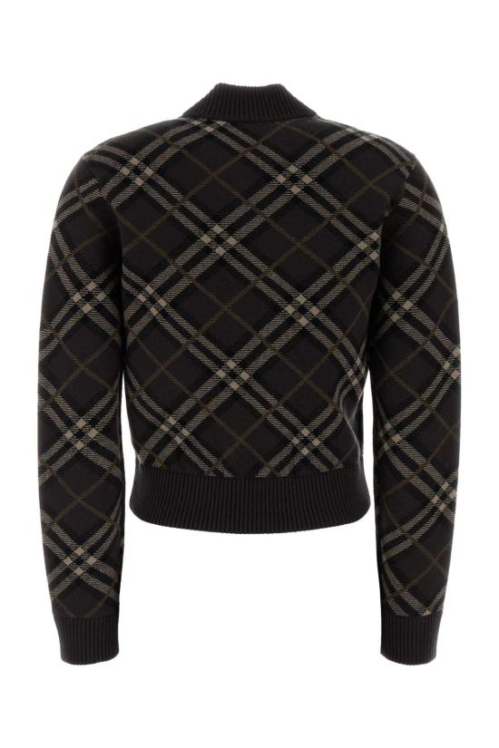 25FW 버버리 체크 울 캐시미어 보머 자켓 8114204 B2412 BLACK - BURBERRY