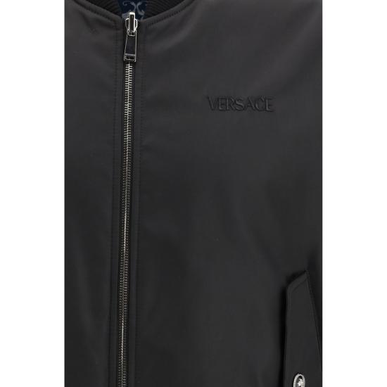 26SS 베르사체 봄버 자켓 VE10228031A168565BE50BB BLACK - VERSACE