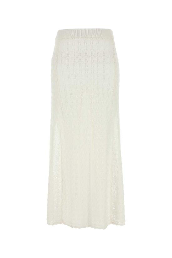 26SS 가니 롱 스커트 K2546 135 WHITE