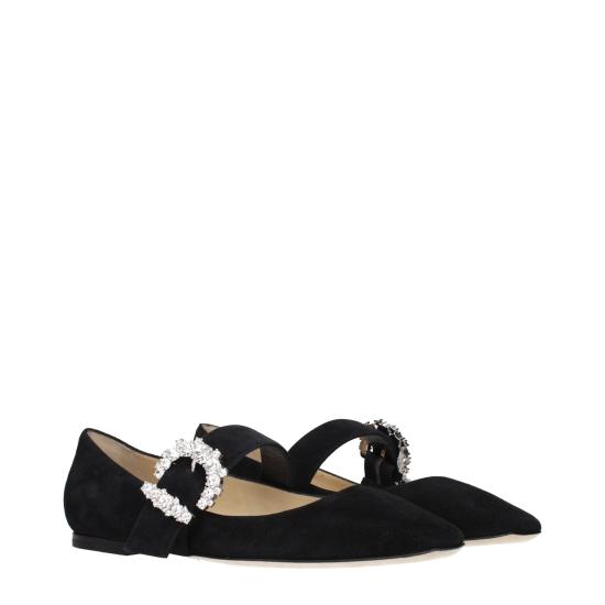  지미추 플랫 슈즈 JI15630632288521BT BLACK - JIMMY CHOO