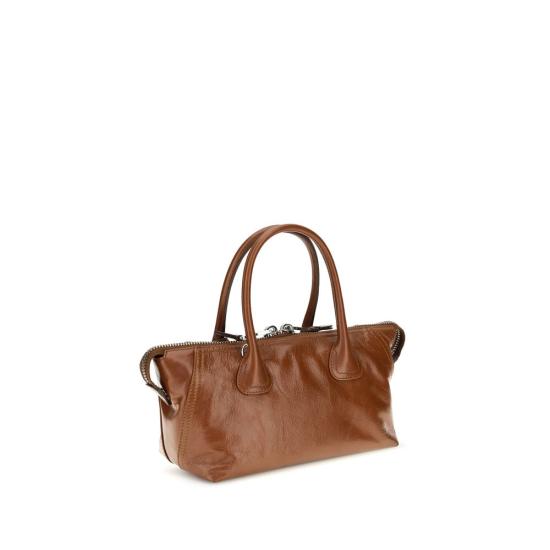 26FW 미우미우 LUCIDA 레더 토트백 MI5BA338VOOO2A44F0BW5BB BROWN - MIU MIU