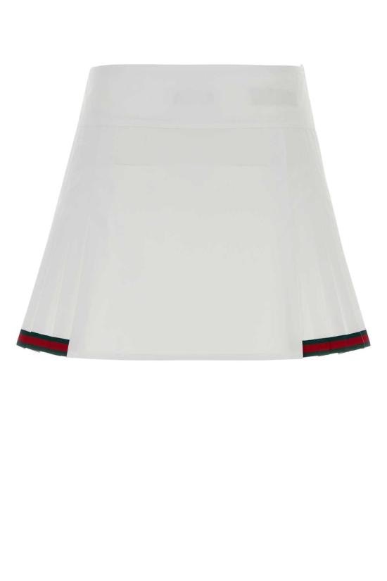 26SS 구찌 미디 스커트 846659ZAJP1 9000 WHITE - GUCCI