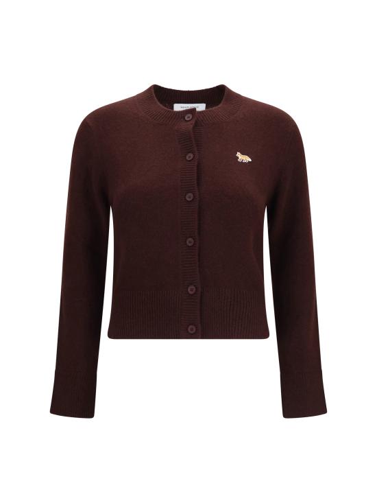 26FW 메종키츠네 베이비 폭스 램스울 피티드 가디건 PW00506KT1006 0553 BROWN