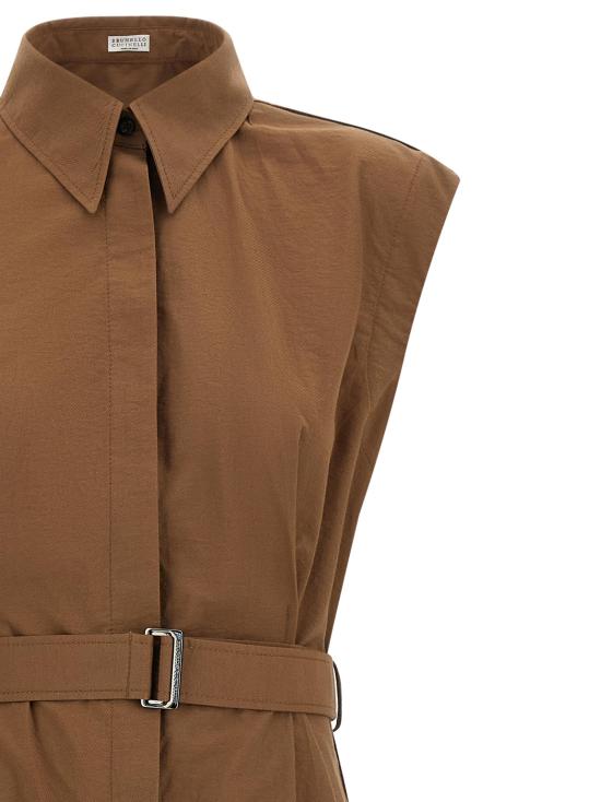 26SS 브루넬로 쿠치넬리 롱 원피스 BR335143BM BROWN - BRUNELLO CUCINELLI