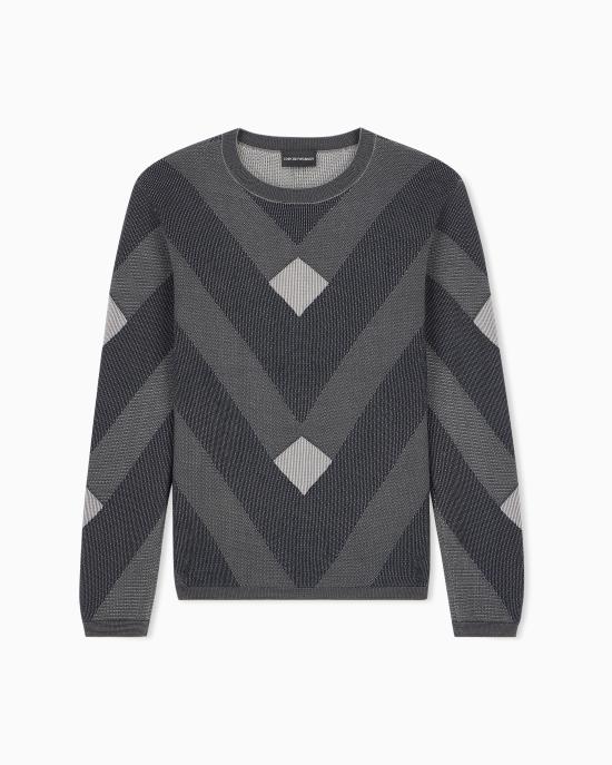 26FW 엠포리오 아르마니 스웨터 EM006247 AF29852 FB046 BLUE