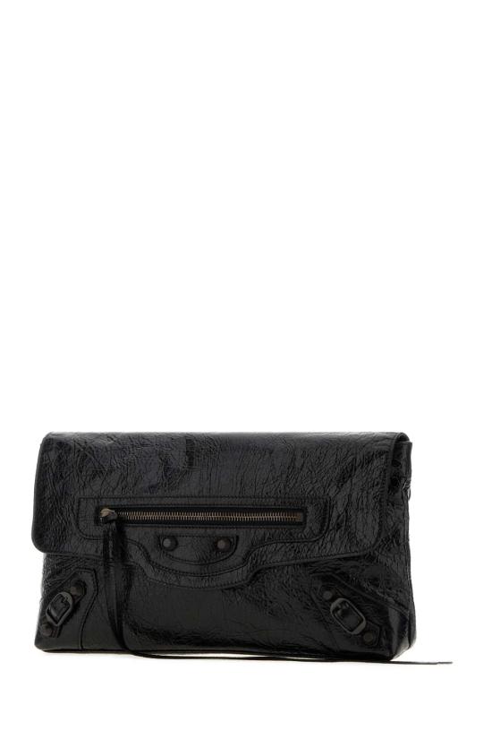 26FW 발렌시아가 르 시티 클러치 8733862ABEK 1000 BLACK - BALENCIAGA