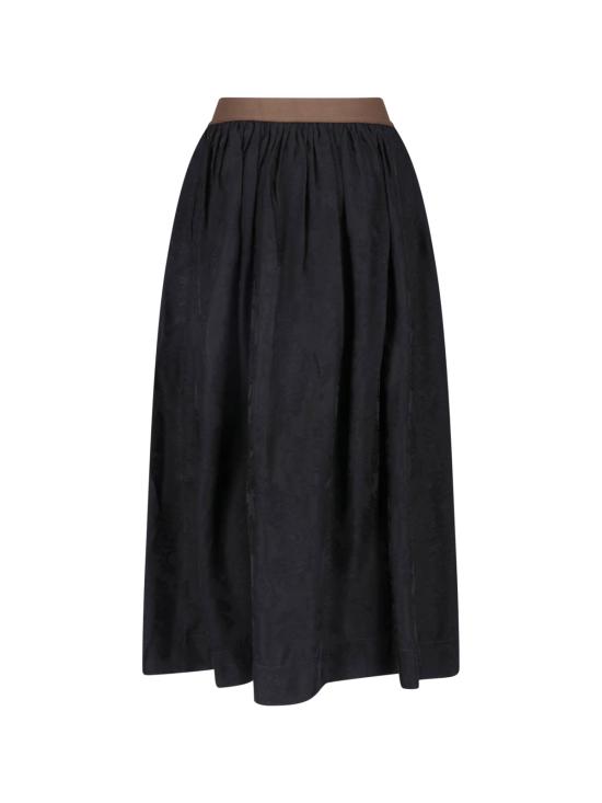 26FW 우마 왕 롱 스커트 UP2002 UW900 Black - UMA WANG