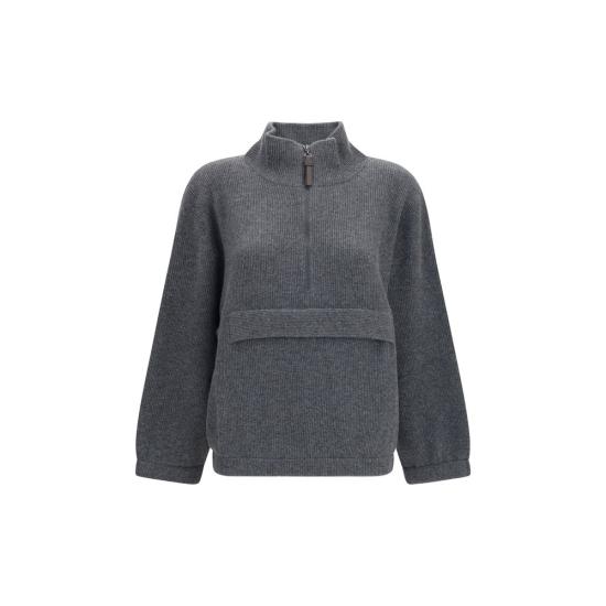 26FW 브루넬로 쿠치넬리 터틀넥 BRM12250004PC079BB GRAY