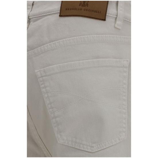 26FW 브루넬로 쿠치넬리 스트레이트 팬츠 BRM277PD3210C7007BB WHITE - BRUNELLO CUCINELLI